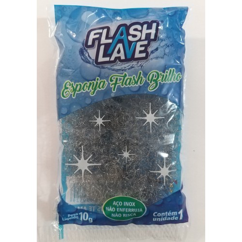 ESPONJA DE AÇO INOX FLASH BRILHO =  Para comprar Ligar no WhatsApp da Empresa Nº.19-99694.7462